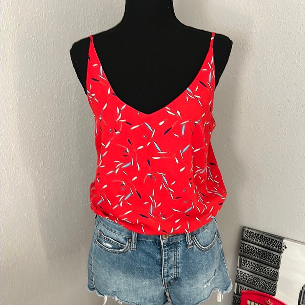 Banana Republic Blouse for Women Red Fitted Sleeveless Camisole size small top